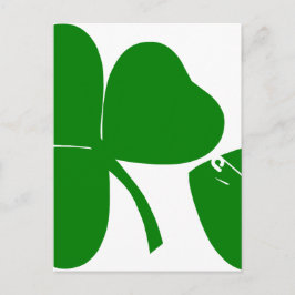 St Patrick's Day - Get Lucky 3 + 1 leaves = 4 Postkarte