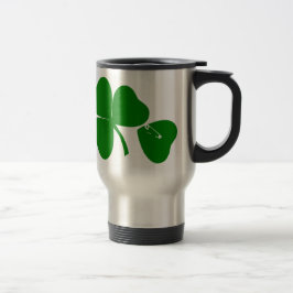 St Patrick's Day - Get Lucky 3 + 1 leaves = 4 Reisebecher