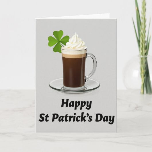 St. Patricks Day Getränkekarte Karte (Vorderseite)