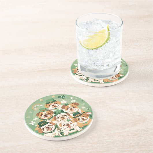 St. Patrick's Day Getränkeuntersetzer (Seite)
