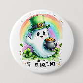 St Patricks Day Ghost Button (Vorderseite)