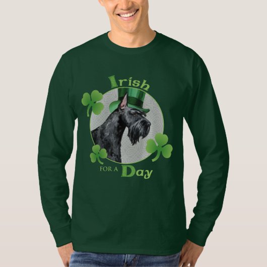 St. Patrick's Day Giant Schnauzer T-Shirt (Vorderseite)