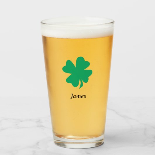 St Patrick's Day gibt Favors Individuelle Name Mon Glas (Vorne (Gefüllt))