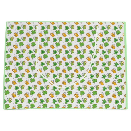 St. Patrick's Day Gift Bags Große Geschenktüte (Vorderseite)