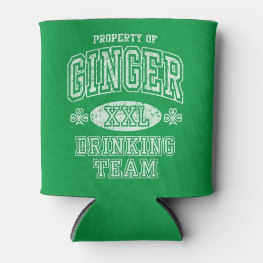 St Patrick's Day Ginger Drinking Team Dosenkühler (Vorderseite)
