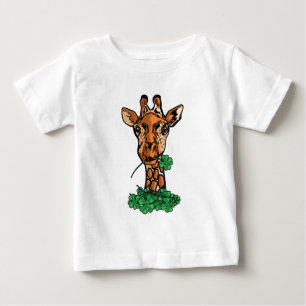 St. Patricks Day Giraffe Baby T-shirt