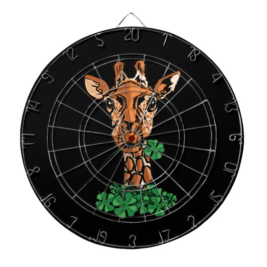 St. Patricks Day Giraffe Dartscheibe (vorne)