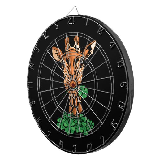 St. Patricks Day Giraffe Dartscheibe (Vorderseite rechts)