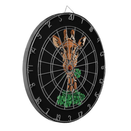 St. Patricks Day Giraffe Dartscheibe (Vorderseite Links)