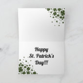 St. Patrick's Day Giraffe Karte (Innenseite)