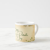 St. Patrick's Day Girl mit Kleeblättern Espressotasse (Vorderseite Rechts)