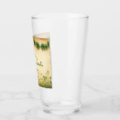 St. Patrick's Day Girl mit Kleeblättern Glas (Links)