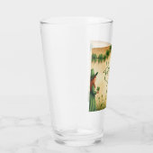 St. Patrick's Day Girl mit Kleeblättern Glas (Rechts)