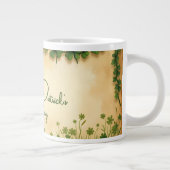 St. Patrick's Day Girl mit Kleeblättern Jumbo-Tasse (Rechts)