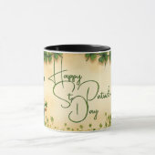 St. Patrick's Day Girl mit Kleeblättern Tasse (Zentrum)
