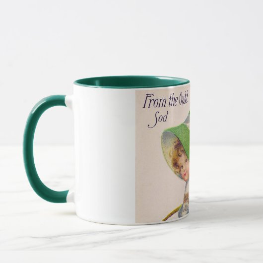 St. Patrick's Day Girl, Vintag Tasse (Links)