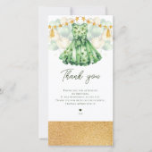 St Patrick's Day Girl zum Geburtstag Dankeskarte (Vorderseite)