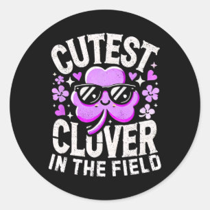 St Patricks Day Girls Kleinkinder Boys Niedliche K Runder Aufkleber