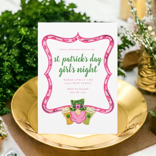 St. Patrick's Day Girl's Night Einladung
