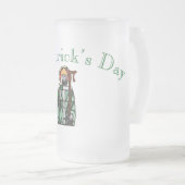 St Patricks Day - Glasfensterdesign Mattglas Bierglas (VorderseiteRechts)