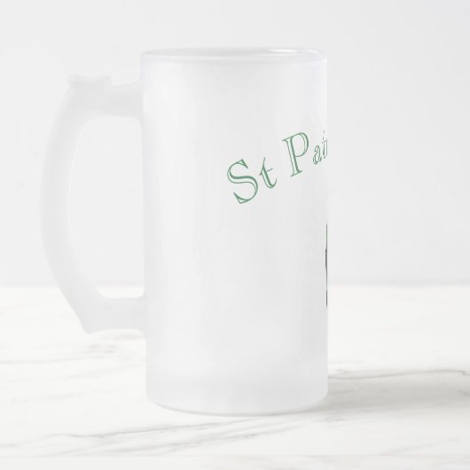 St Patricks Day - Glasfensterdesign Mattglas Bierglas (Links)