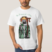 St Patricks Day - Glasfensterdesign T-Shirt (Vorderseite)