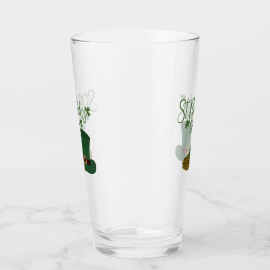 St. Patrick's Day Glass Cup Glas (Links)