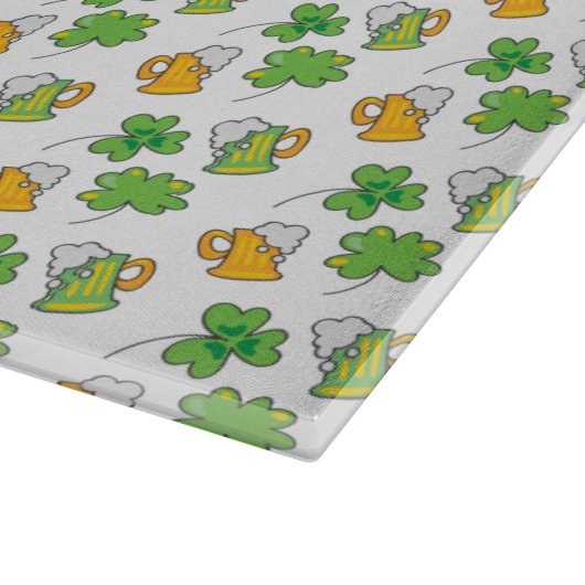 St. Patrick's Day Glass Cutting Board Schneidebrett (Ecke)