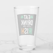 St Patrick's Day Glass Glas (Rückseite)