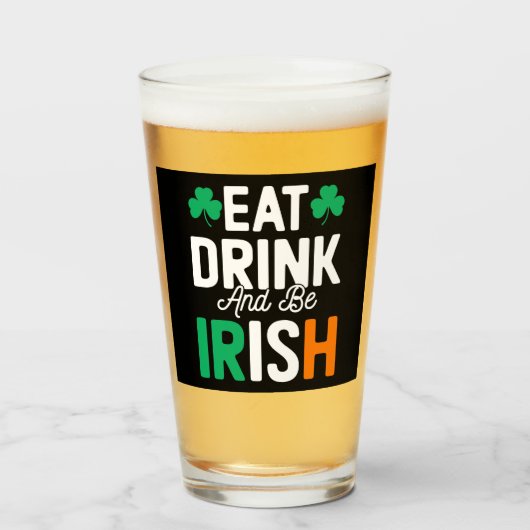 St Patrick's Day Glass Glas (Vorne (Gefüllt))