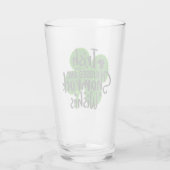 St Patrick's Day Glass mit Zitat Glas (Rückseite)