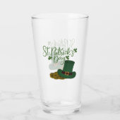 St. Patrick's Day Glastasse Glas (Rückseite)