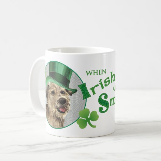 St. Patrick's Day Glen of Imaal Terrier Kaffeetasse (Vorderseite Links)