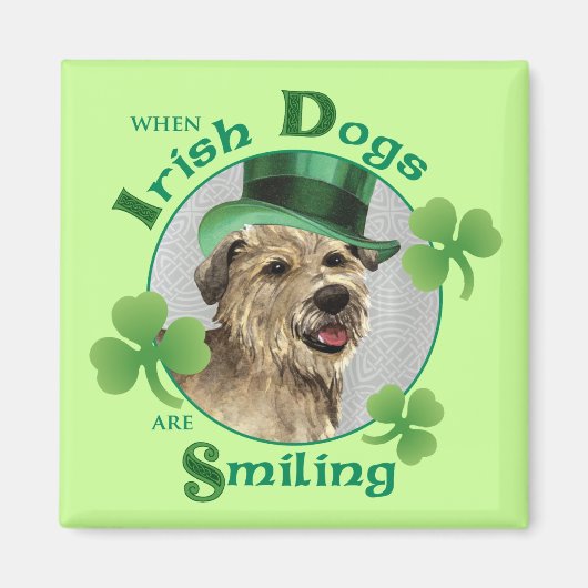 St. Patrick's Day Glen of Imaal Terrier Magnet (Vorne)