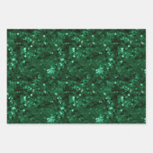 St. Patrick's Day Glitzer Geschenkpapier Set (Vorderseite)