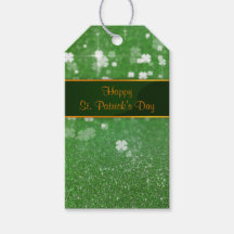 St. Patrick's Day Glitzer Kleeblatt