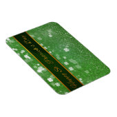St. Patrick's Day Glitzer Kleeblatt Magnet (Rechte Seite)