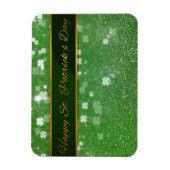 St. Patrick's Day Glitzer Kleeblatt Magnet (Vertikal)