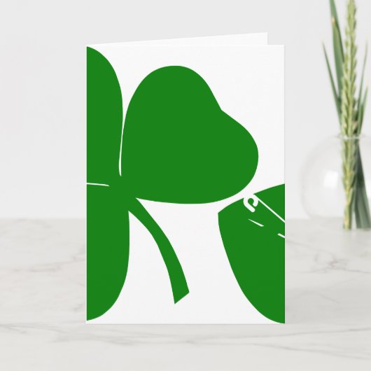 St Patrick's Day - Glück 3 + 1 Blätter = 4 V Karte (Vorderseite)