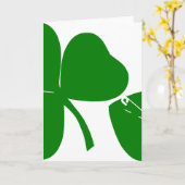 St Patrick's Day - Glück 3 + 1 Blätter = 4 V Karte (Gelbe Blume)