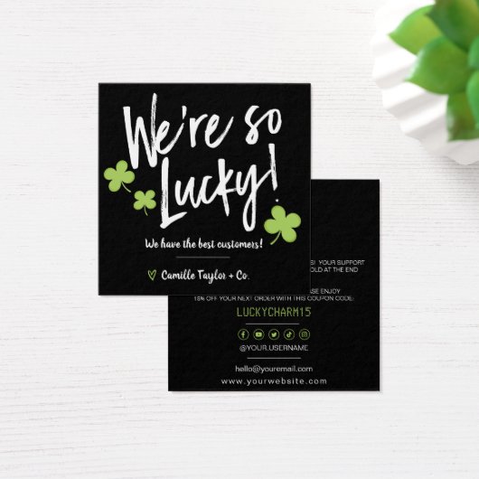 St. Patrick's Day Glück Danke Ihnen Discount Code (Schreibtisch)