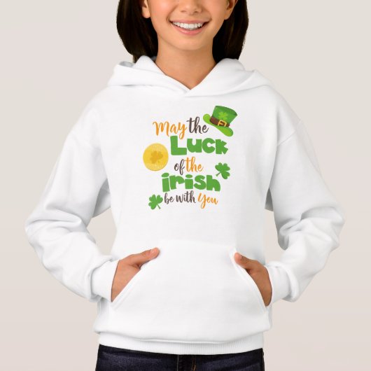 St. Patrick's Day, Glück der Iren, Clovers Hoodie (Vorderseite)