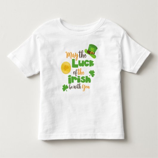 St. Patrick's Day, Glück der Iren, Clovers Kleinkind T-shirt (Vorderseite)