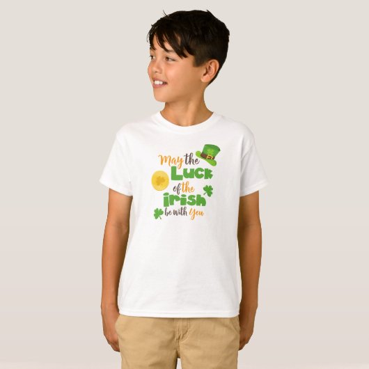St. Patrick's Day, Glück der Iren, Clovers T-Shirt (Vorne ganz)