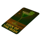 St. Patrick's Day Glück der Iren Klee Martini Magnet (Linke Seite)