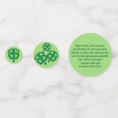 St Patrick's Day Glück der irischen Grüße Konfetti (Vorderseiten)