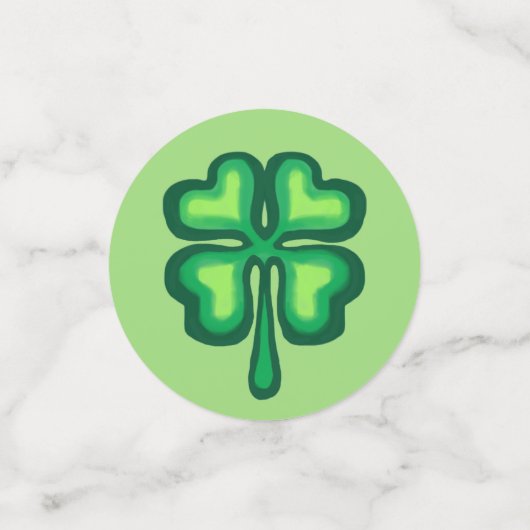 St Patrick's Day Glück der irischen Grüße Konfetti (Klein Vorderseite)