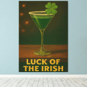 St. Patrick's Day Glück des irischen Kleeblatt-Mar Leinwanddruck (Insitu (Holzboden))