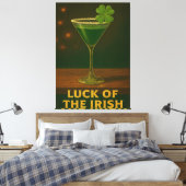 St. Patrick's Day Glück des irischen Kleeblatt-Mar Leinwanddruck (Insitu (Schlafzimmer))