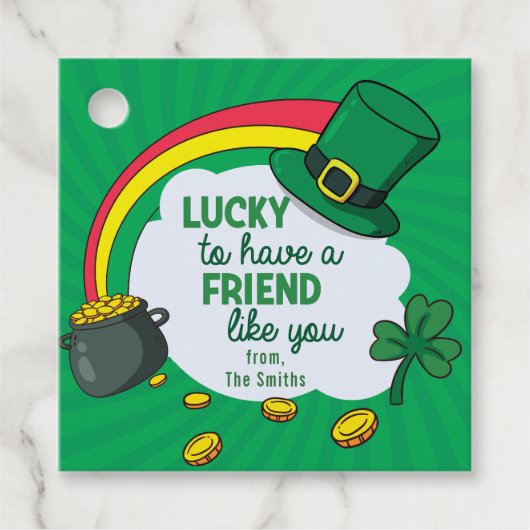 St Patrick's Day - Glück, einen Freund wie dich zu Geschenkanhänger (Vorderseite)